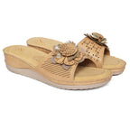 Graceful Flower & Lazer Design Comfortable Doctor Slippers