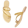 Stunning & Glamorous Siroski Design Fashion Flat Slippers