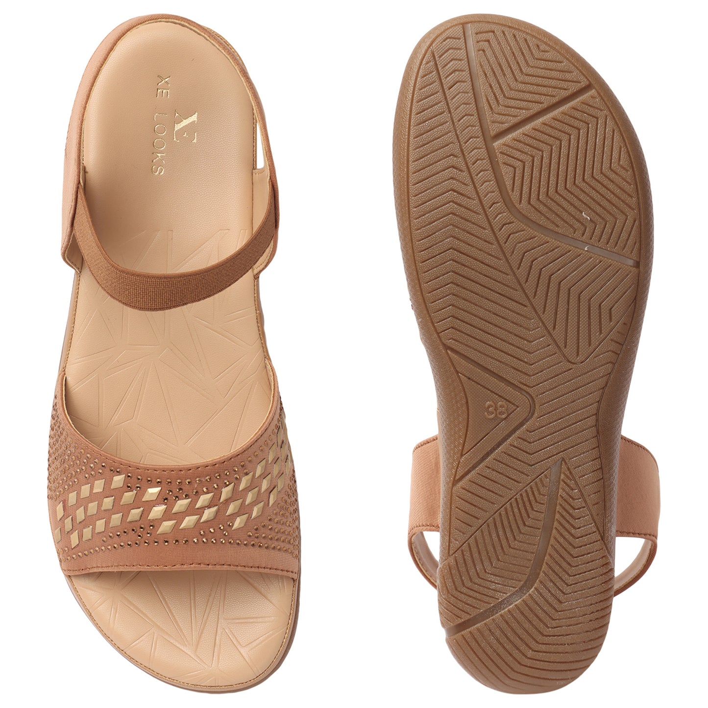 Graceful & Modern Siroski Design Sandals