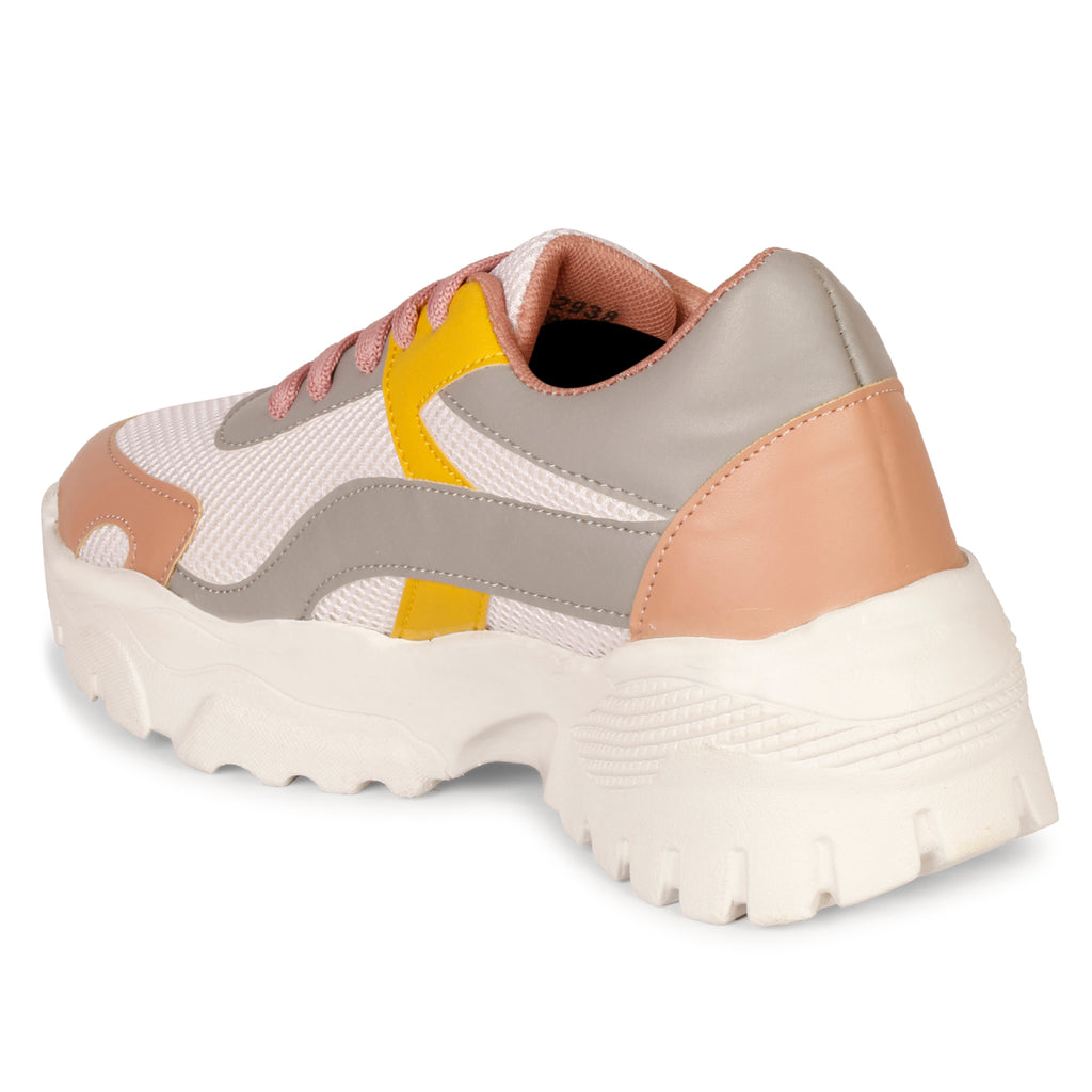 Stylish & Hip 100% Vegan Leather Multicolor Sneakers