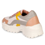 Stylish & Hip 100% Vegan Leather Multicolor Sneakers