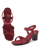 Bold & Attractive with Ankle strap Block High Heels Sandal