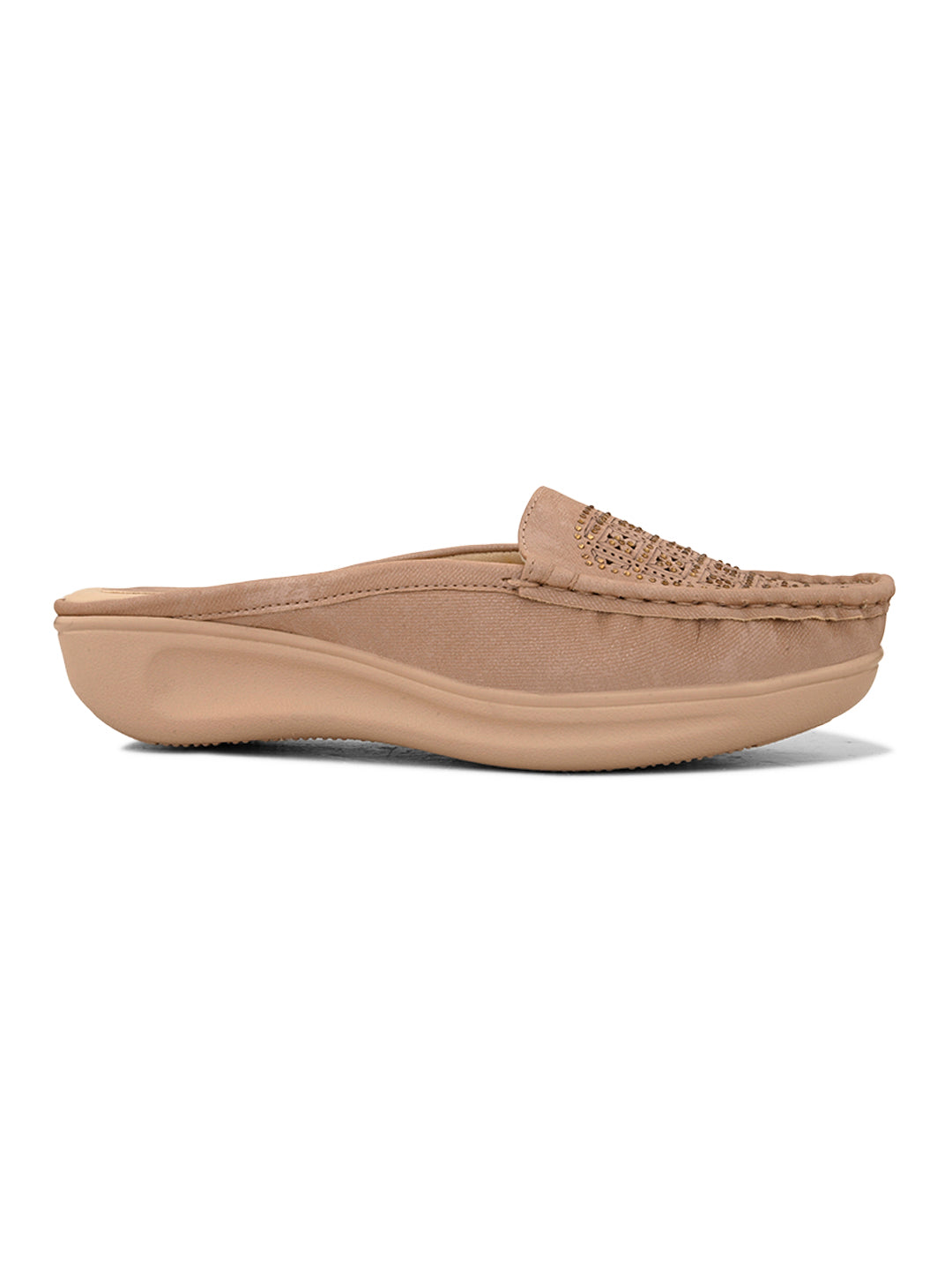 Embellished Slip-On Mules with Comfortable Cushioning