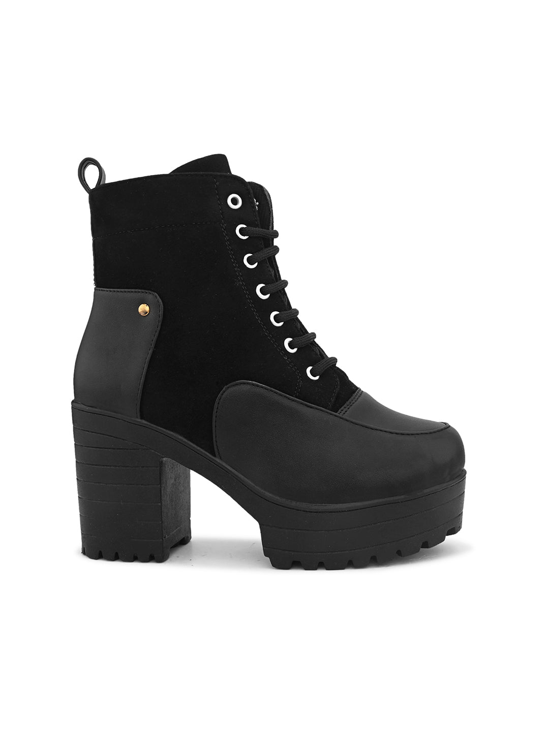 Comfortable & Trendy Attractive Black Block Heel Boots