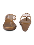 Embellished  Slip-On Sandals Wavy Strap Sandals