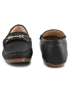 Classic Loafers with Metal Detail With Soft Insole Flats