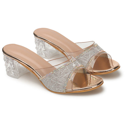 Fancy & Comfortable Stylish Slip-On Heels With 2.5 Inches Heel