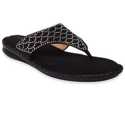 Stunning & Elegant Siroski Design Comfortable Doctor Slippers