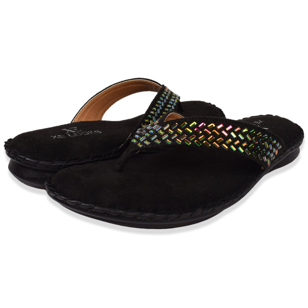 Chic & Graceful Siroski Design Comfortable Doctor Slippers