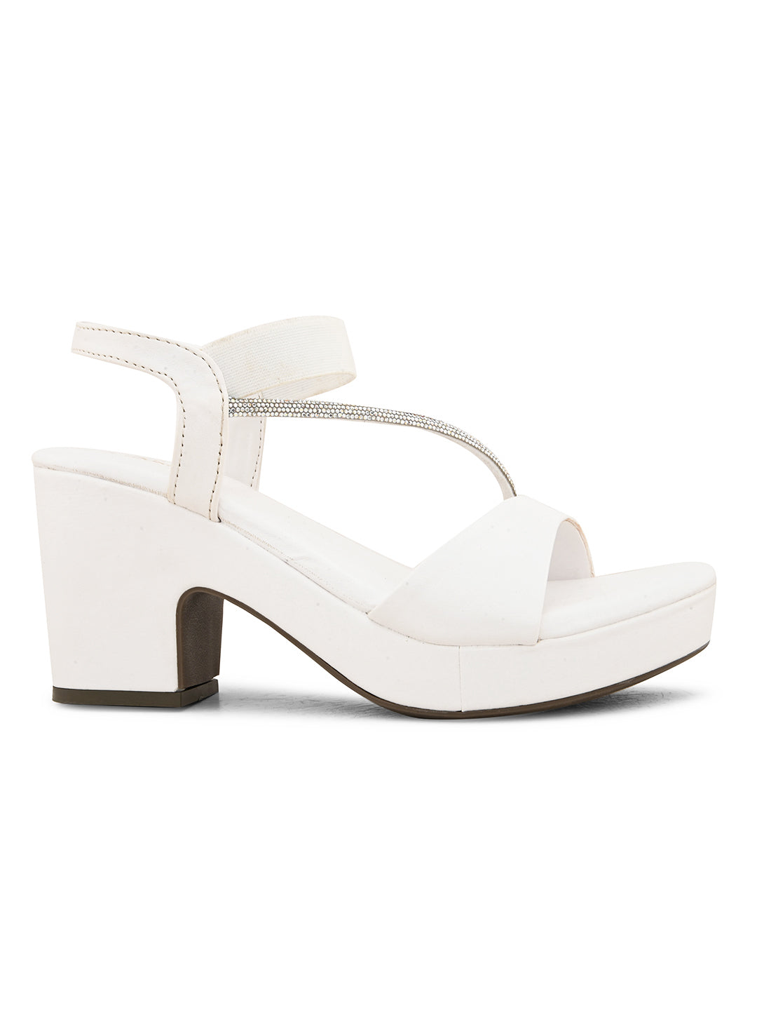 Comfortable Fancy & Charm Block Heel Sandal With Ankle Strap