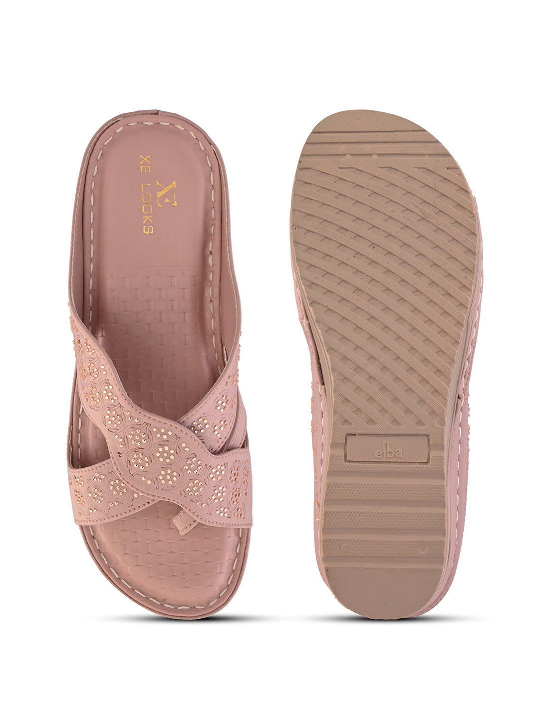 Elegant Comfortable Cross Strap Wedge Slippers