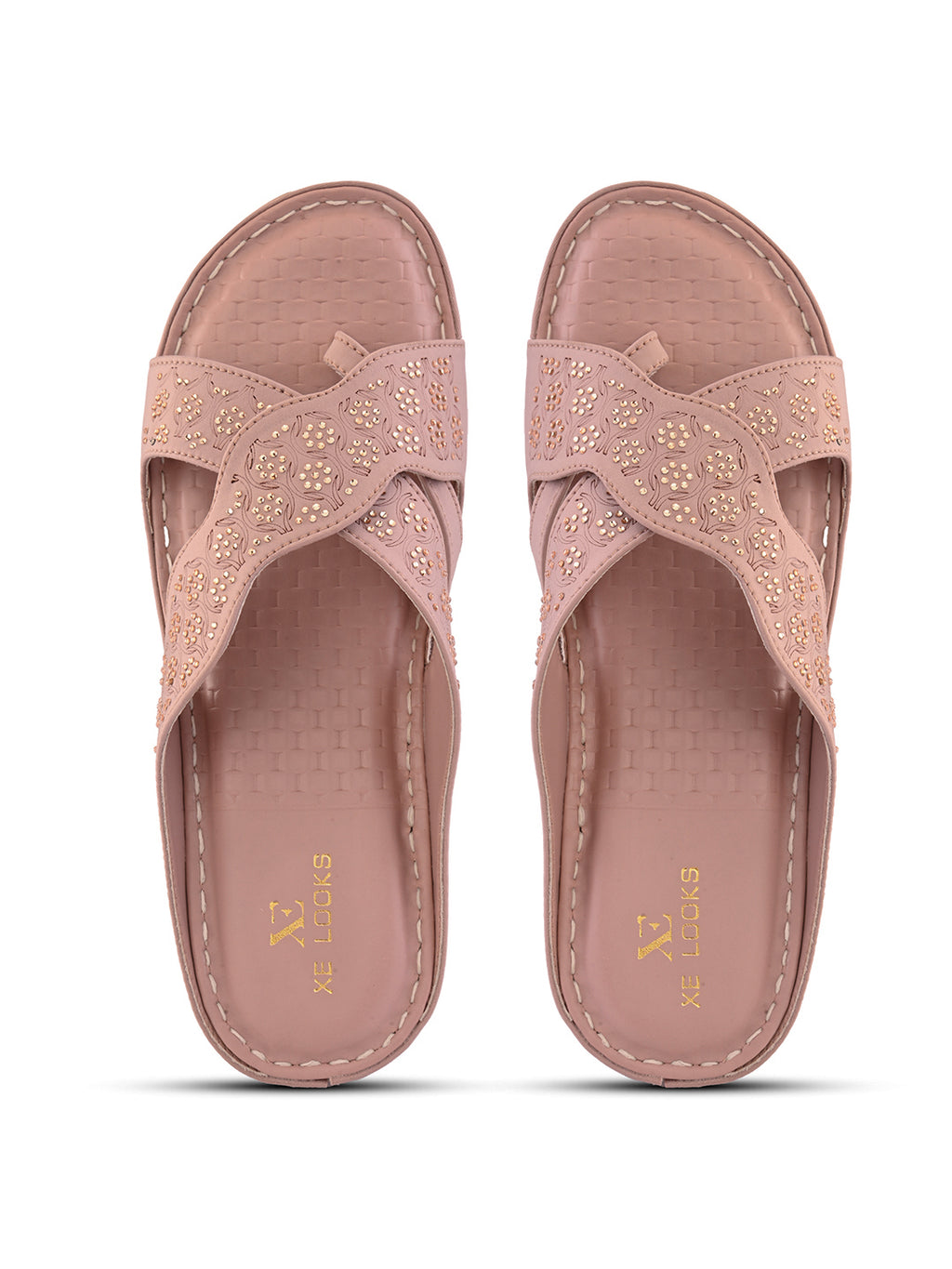 Elegant Comfortable Cross Strap Wedge Slippers