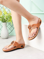 Elegant & Orthopaedic Spring Flower Design Doctor Comfort Slippers
