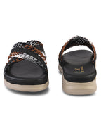 Criss-Cross Braided Strap Doctor Slippers