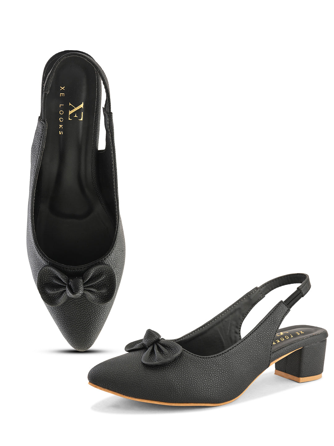 Slingback with Stylish Finish Heels