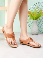 Elegant & Orthopaedic Spring Flower Design Doctor Comfort Slippers