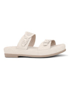 Dual-Strap with Buckle Detail Slippers