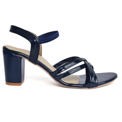 Eye-Catching & Graceful Cross Strap Design Block Heels Sandals