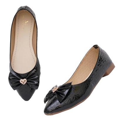 Exotic & Versatile Bow Design Comfortable Ballerinas