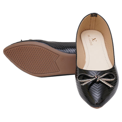 Alluring & Trendy Bow Design Comfortable Flat Ballerinas