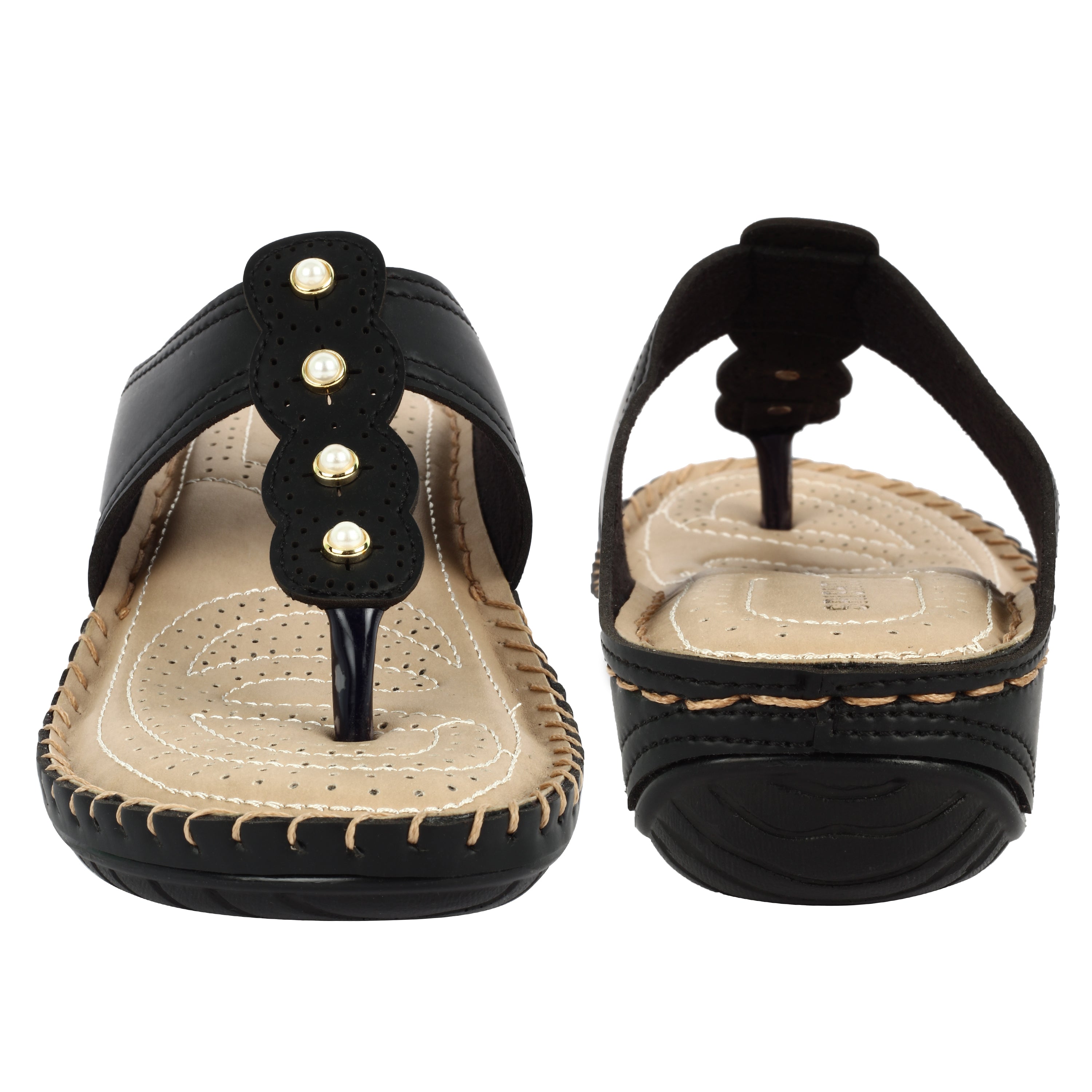 Classic & Graceful Pearly Design Doctor Slippers