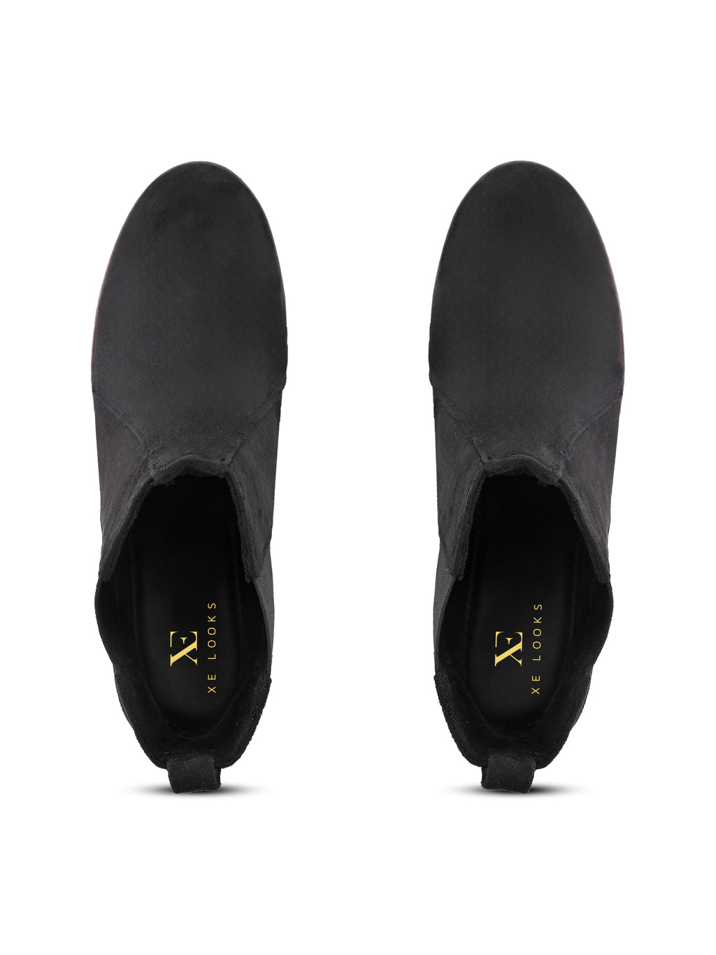 Side Elastic Cushioned Low Block Heel Ankle Boots