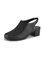 Elegant Slip-On Slingback Block Heel Shoes