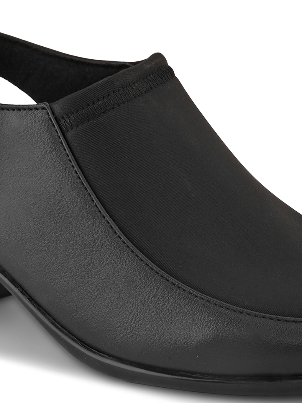 Elegant Slip-On Slingback Block Heel Shoes