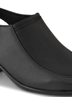 Elegant Slip-On Slingback Block Heel Shoes