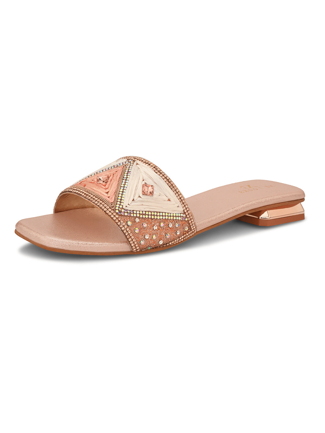 Chic & Classy Embellished Flat Slippers