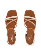 Multi-Strap Ankle Support Square Toe Block Heel Sandals