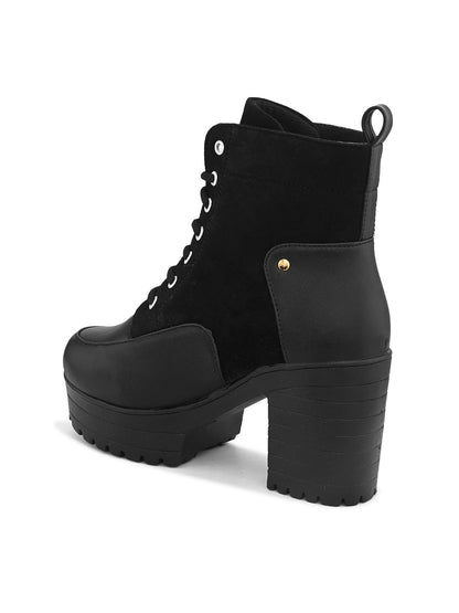 Comfortable & Trendy Attractive Black Block Heel Boots