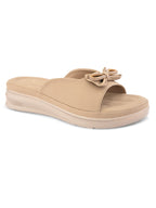 Sparkling bow embellishment Platform Slipper