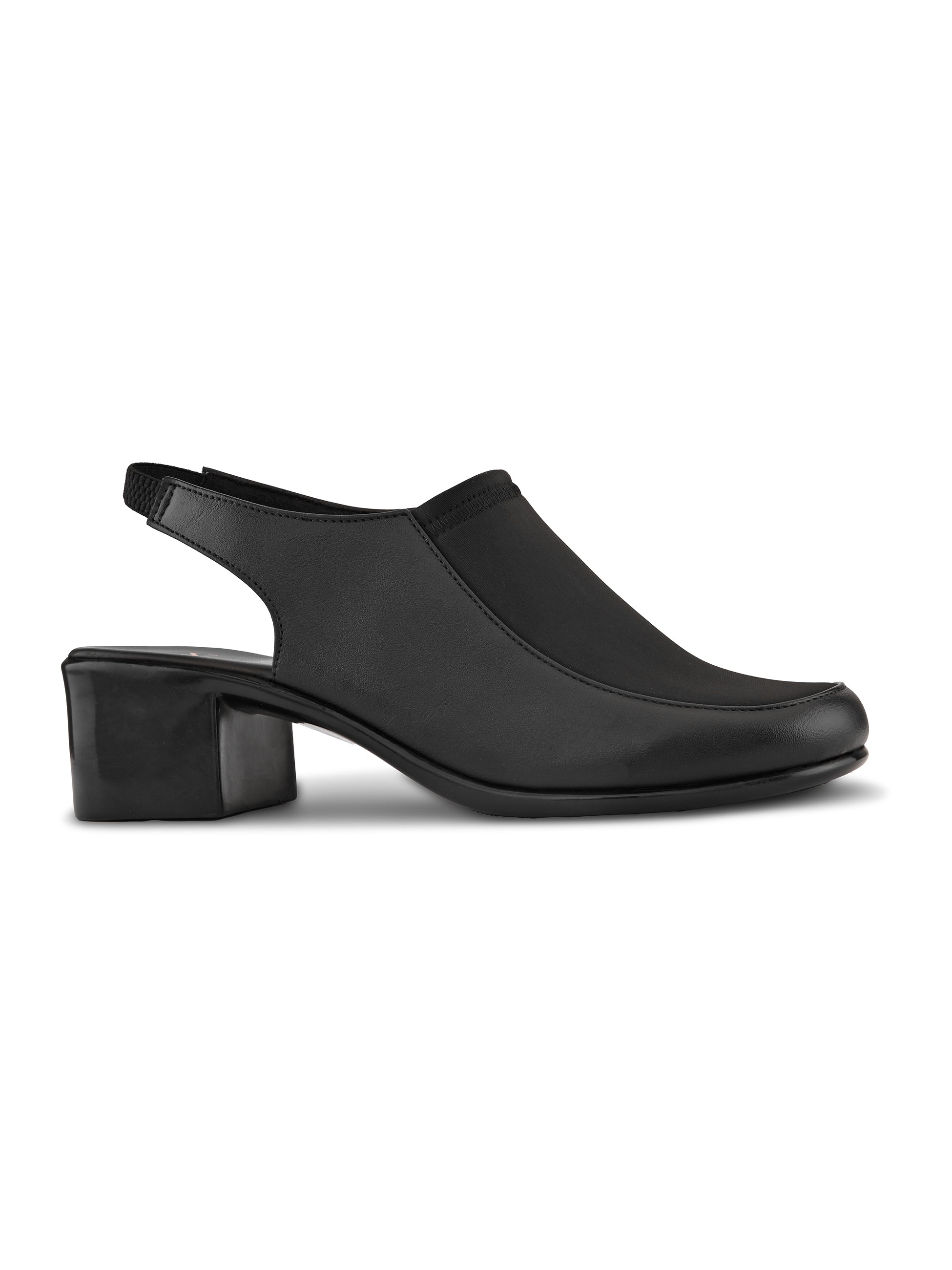 Elegant Slip-On Slingback Block Heel Shoes