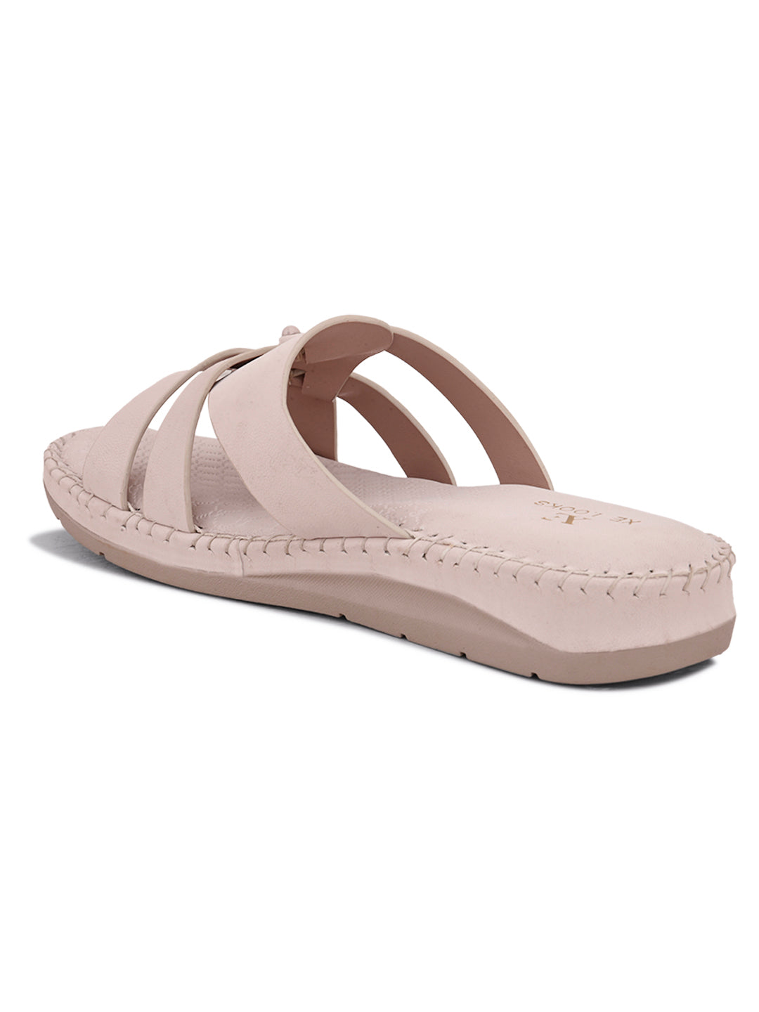 Cross-Strap Flat Slippers with Cushioned doctor Sole