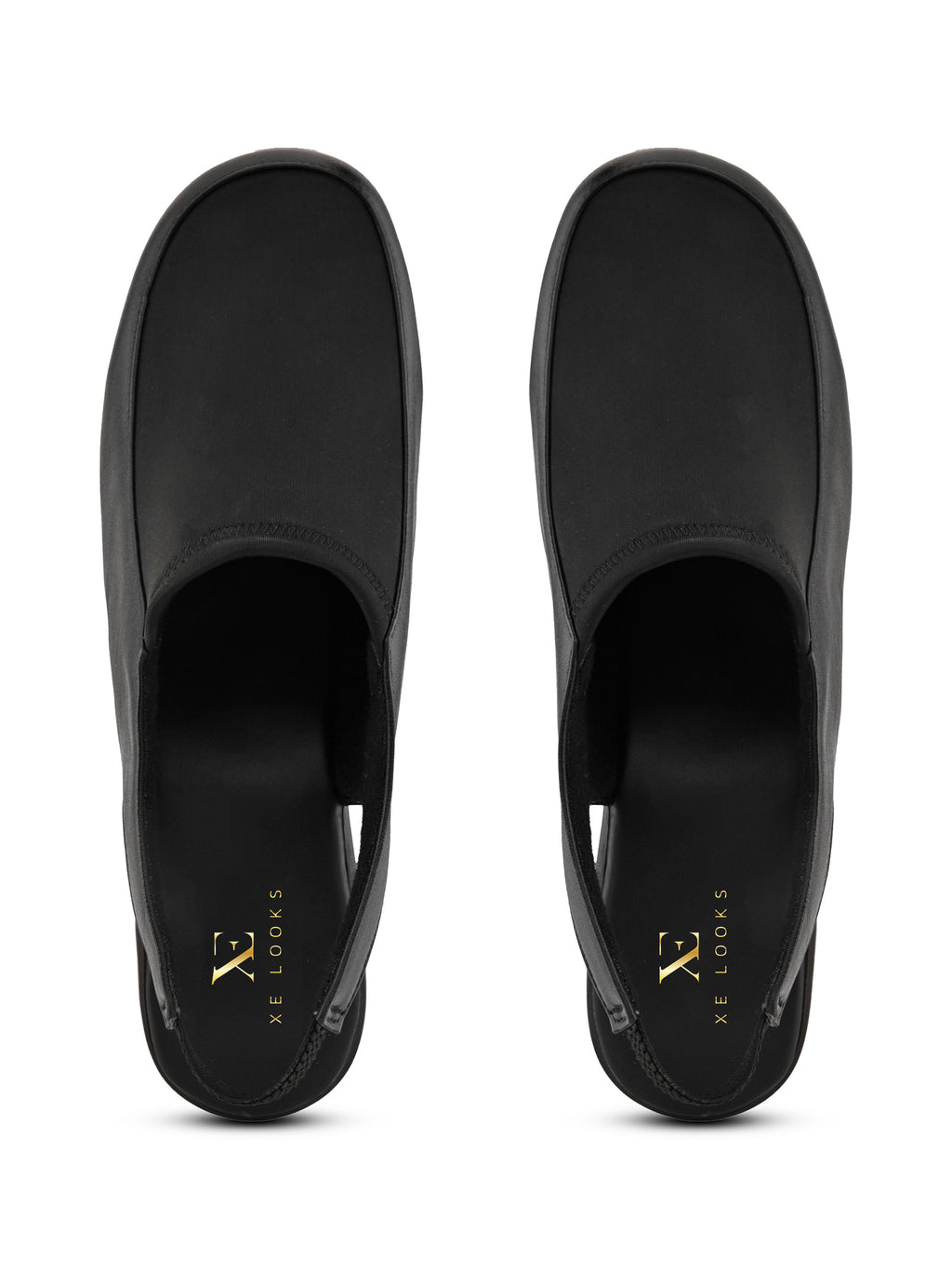 Elegant Slip-On Slingback Block Heel Shoes