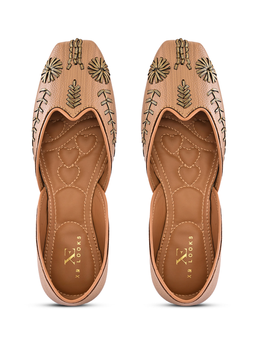 Embroidered Cushioned Square Toe Punjabi Jutti