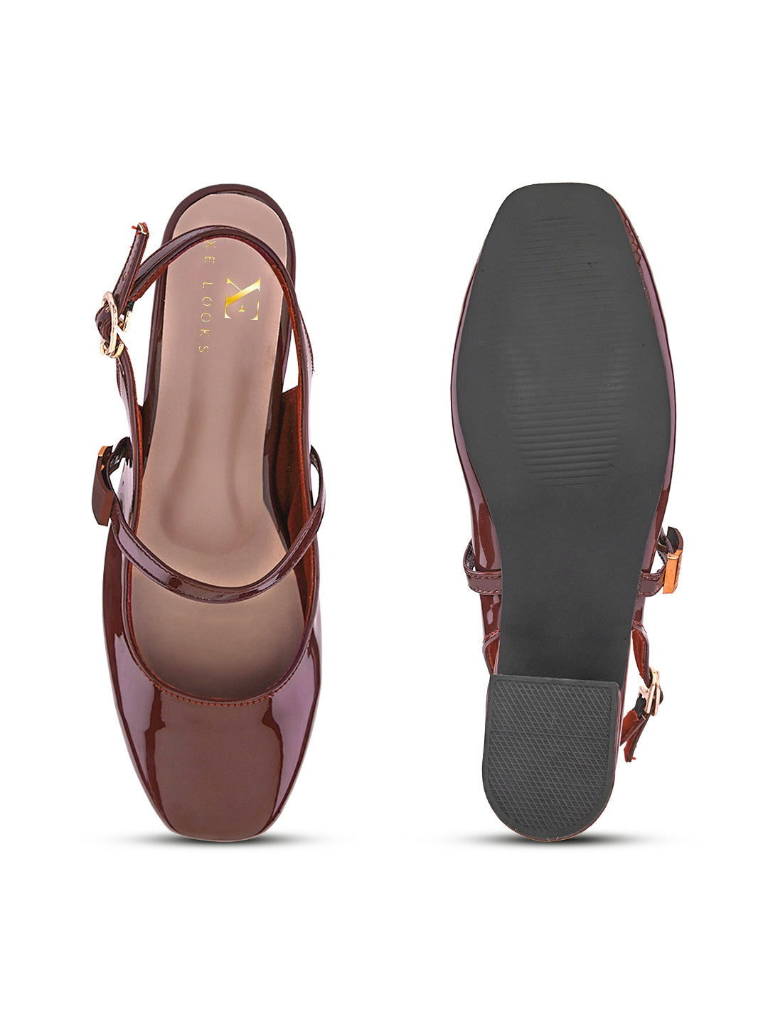 Elegant Slingback Block Heels with Bow Detail