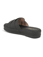 Cross-Strap with Laser-Cut Detailing Slippers