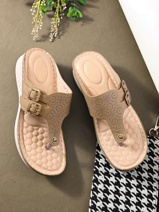 Graceful & Durable Buckle Design Doctor Slippers