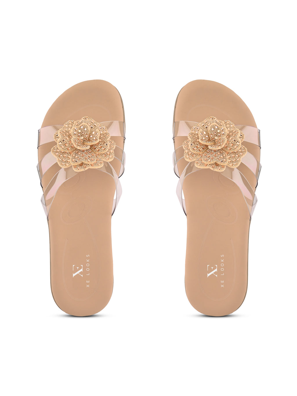 Crystal Rose Transparent Comfort Cushion Slides
