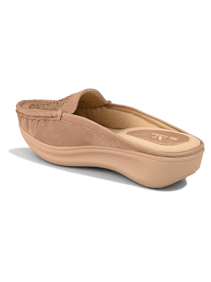 Embellished Slip-On Mules with Comfortable Cushioning