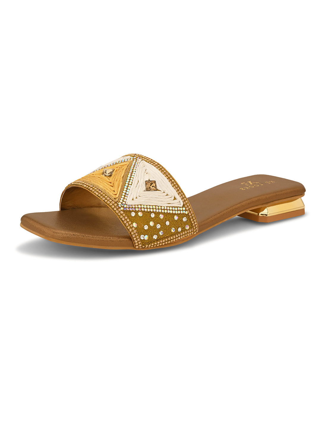 Chic & Classy Embellished Flat Slippers