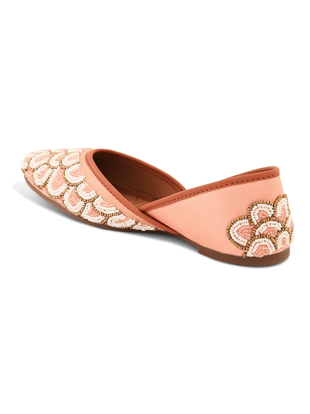 Ethnic Pearl & Bead Handcrafted Punjabi Juttis