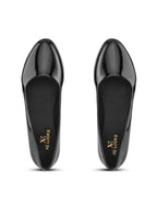 Glossy Pointed Toe Comfortable Slip-On Ballerinas
