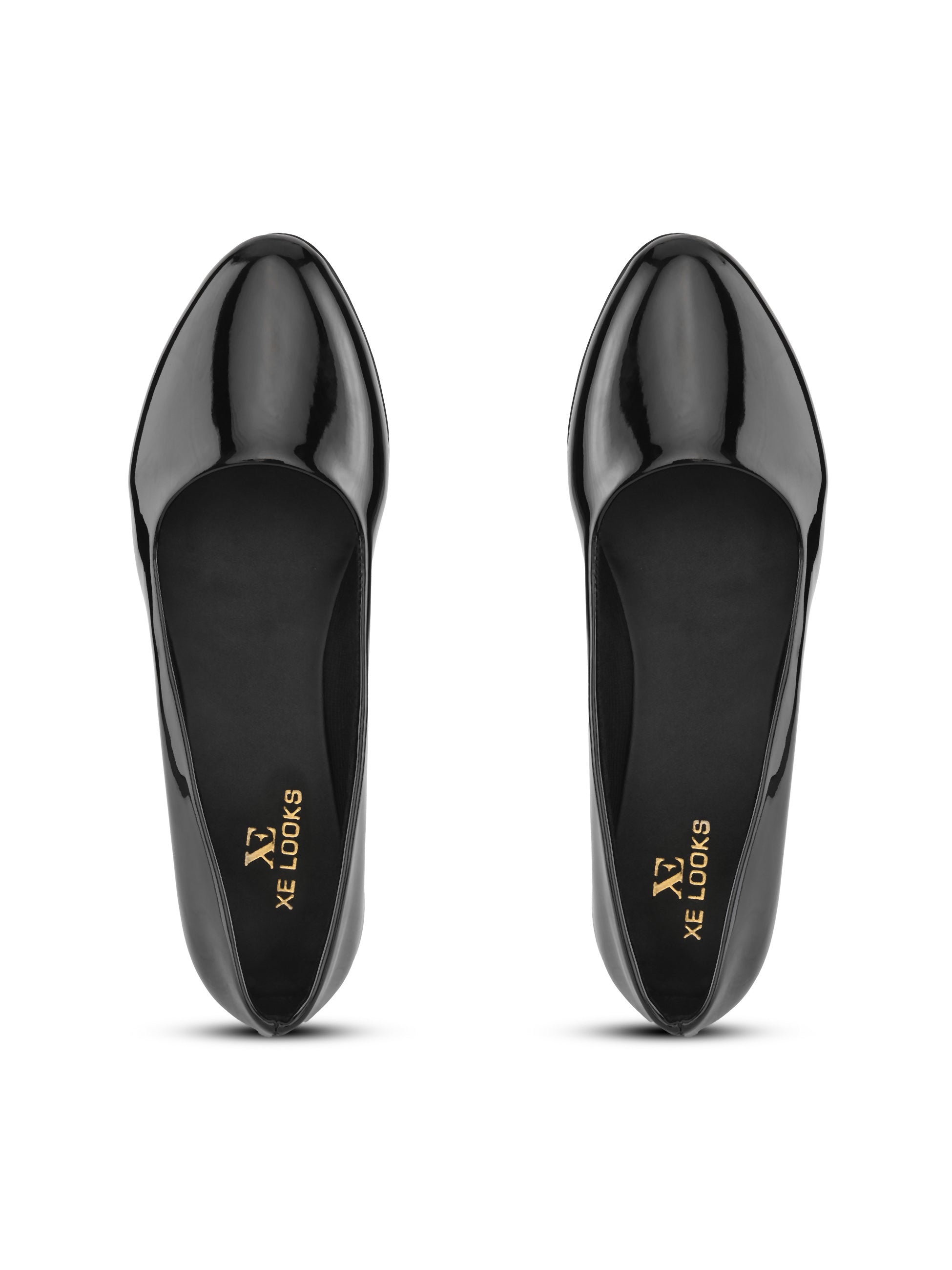 Glossy Pointed Toe Comfortable Slip-On Ballerinas