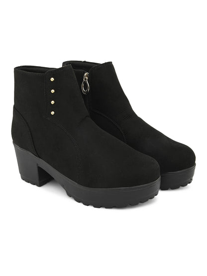 Comfortable & Fashionable Boots With Zip Closure