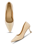 Embellished Pointed Toe Elegant Slip-On Pumps
