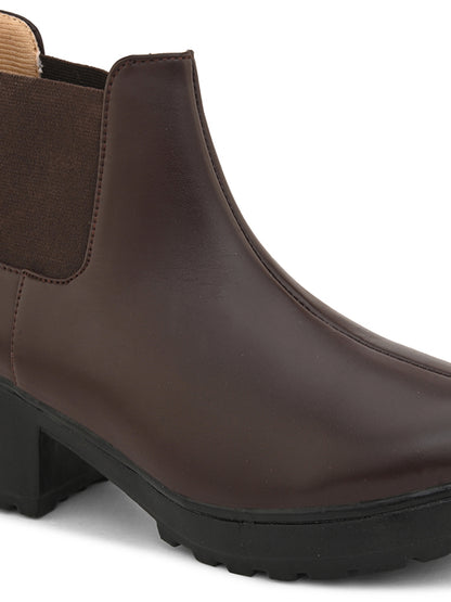 Chic & Exotic Comfortable 100% Vegan Leather Boots