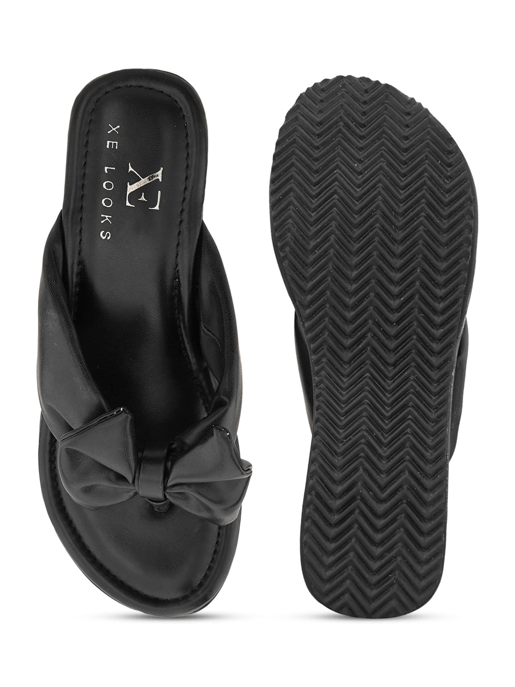 Bow Design with modern cushion platform Slippers
